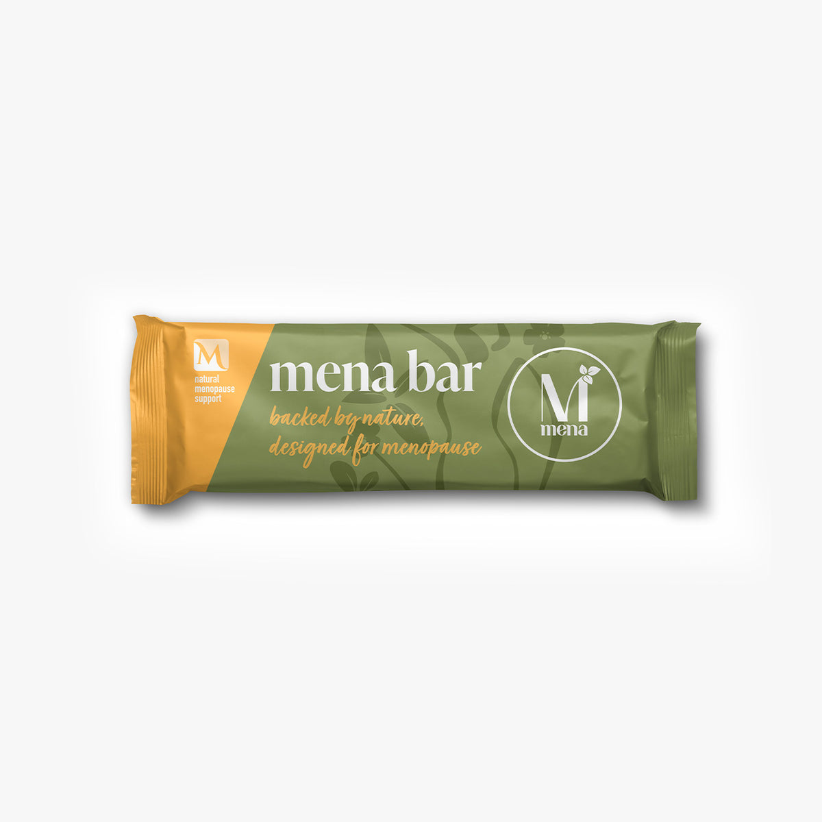 Mena protein bar with plant-based ingredients for menopause support.